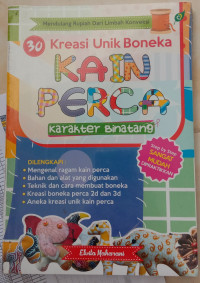 Image of 30 Kreasi Unik Boneka Kain Perca Karakter Binatang